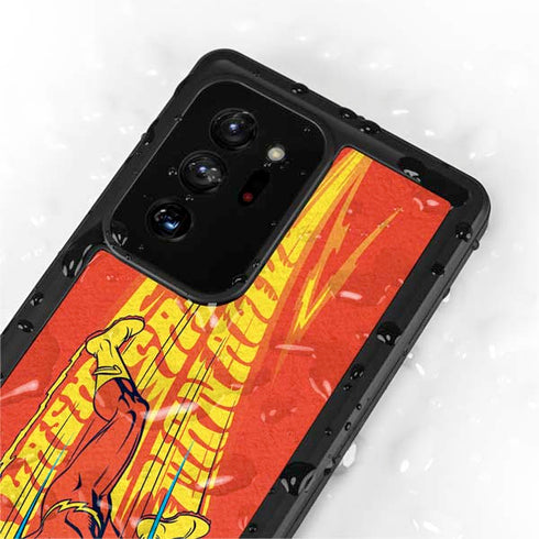 DC Comics The Flash Classic Art Running Pose Galaxy Note20 Ultra 5G Waterproof Case
